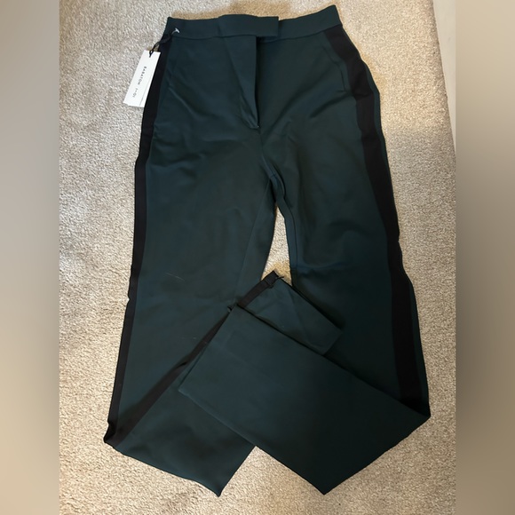 Aritzia Babaton Everett tuxedo pants green/black - Picture 1 of 4